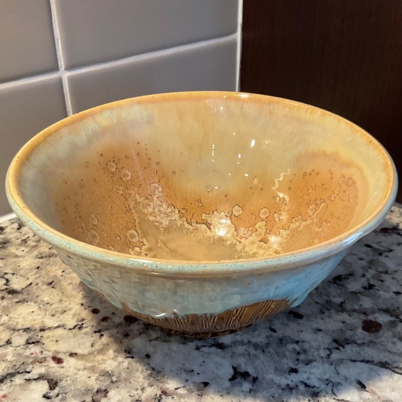 Handmade Ceramic Bowl - Drip Glaze Pottery - Picture 6 of 15